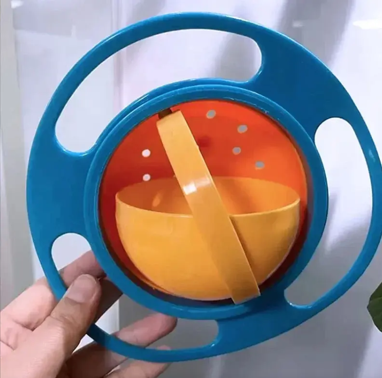 Plato Giroscopio Bebes Mágico Antiderrames Resistente Golpes