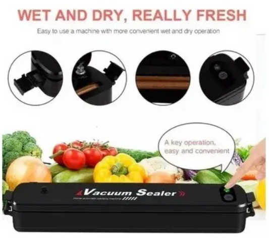 Selladora Al Vacío Automática Para Alimentos Con 10 Bolsas 110v