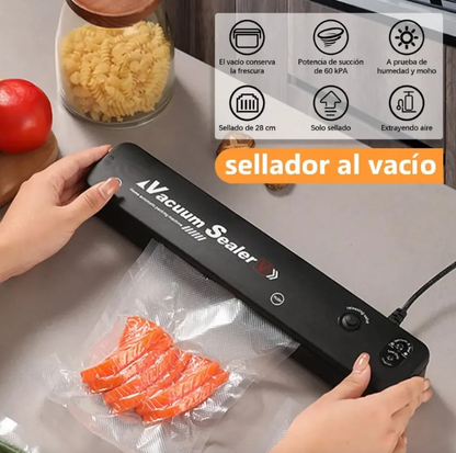 Selladora Al Vacío Automática Para Alimentos Con 10 Bolsas 110v