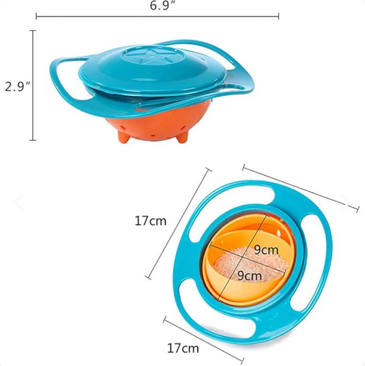 Plato Giroscopio Bebes Mágico Antiderrames Resistente Golpes