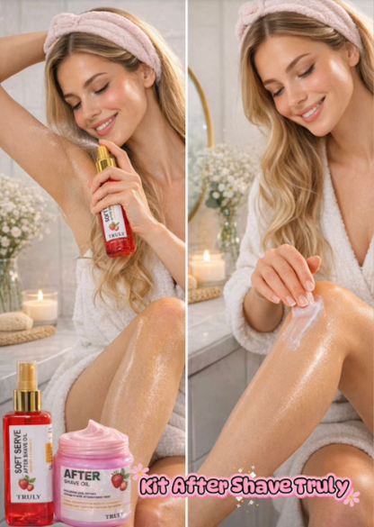 Kit  de crema y aceite hidratante After Shave Truly