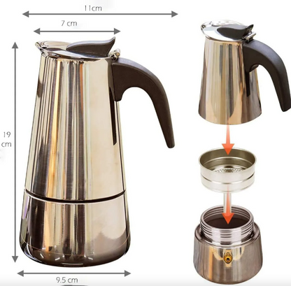Cafetera Italiana Moka Espresso 6 Tazas