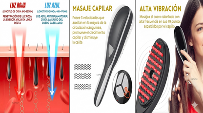 Cepillo Masajeador Capilar Crecimiento Cabello Exfoliante